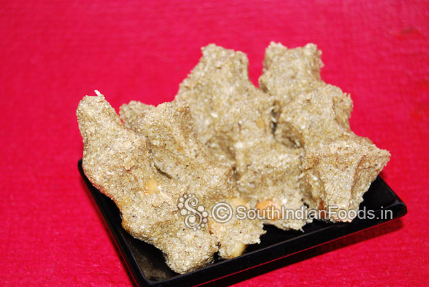 Dry roast broken corn